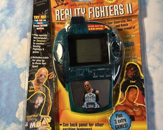 Wwf Handheld Rare WWF Reality Fighters 2 Handheld Game Featuring Stone Cold Steve ...