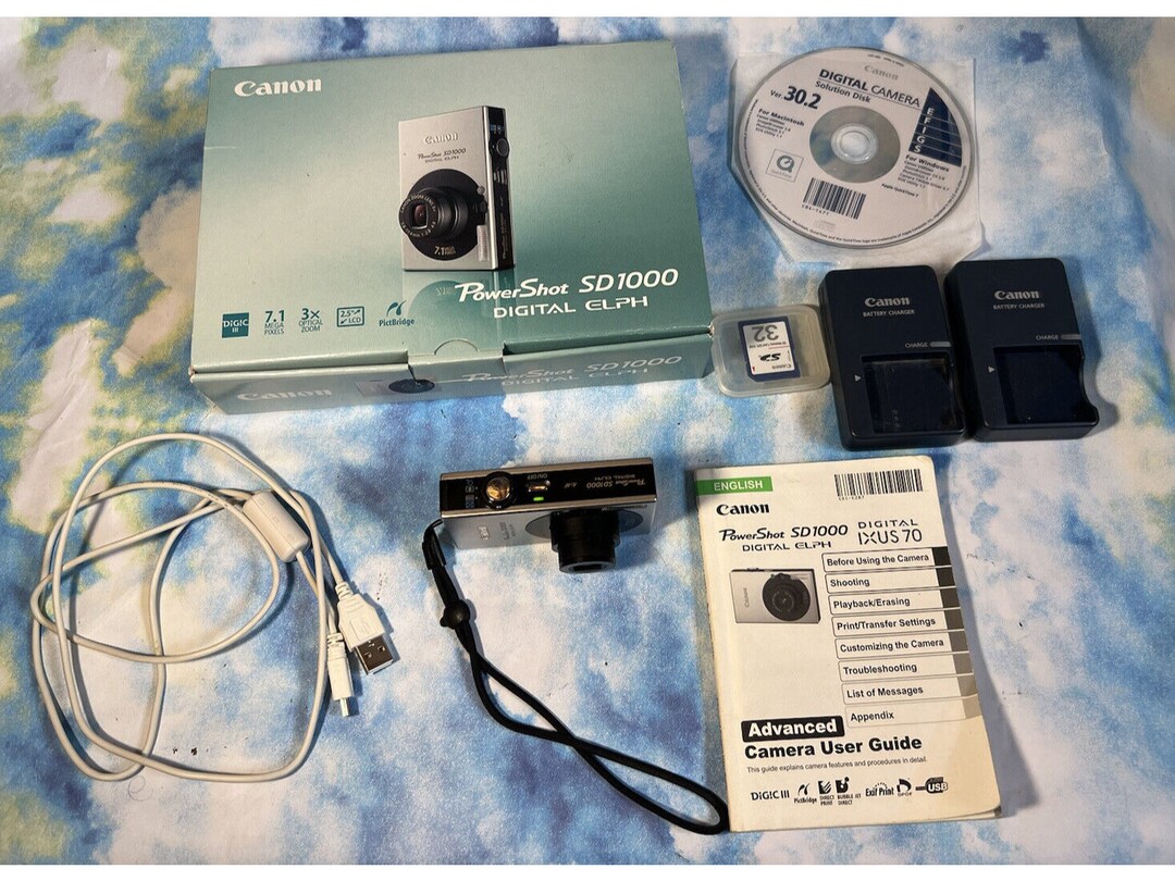 Canon IXUS 70 Retro Design, Modern Tech Powershot SD 1000 ELPH Digital