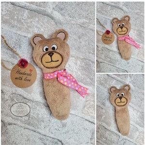 刺繍ヤスリ掴みおもちゃクマith