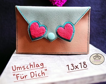 Stickdatei Umschlag "Für Dich" ITH für/ab dem 13x18 cm Rahmen