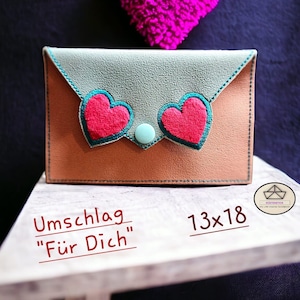 Stickdatei Umschlag "Für Dich" ITH für/ab dem 13x18 cm Rahmen