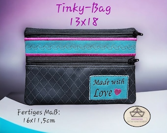 Stickdatei Tinky Bag für den 13 x 18 cm Rahmen