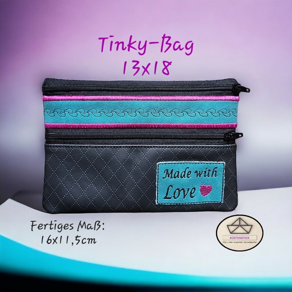 Stickdatei Tinky Bag für den 13 x 18 cm Rahmen