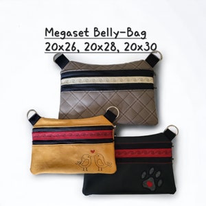 Stickdatei "Megaset" Belly-Bag (ohne Motiv) in 3 Größen für die Rahmen 20x26, 20x28 und 20x30cm