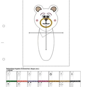 Embroidery file Greifling Bär ith image 10
