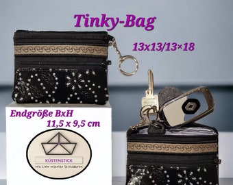 Embroidery file Tinky-Bag key bag/mini wallet for/from the 13x13/13x18 frame