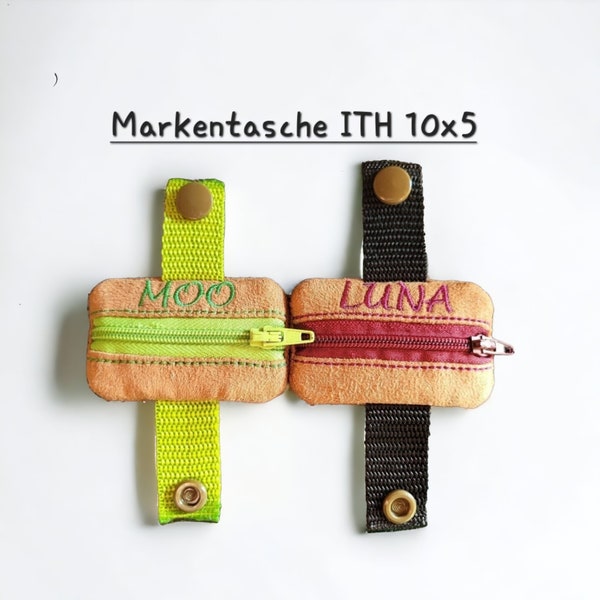 Stickdatei Markentasche ITH für ein Hundegeschirr/Halsband ab dem 5x10 Rahmen