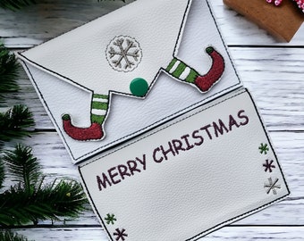 Embroidery file Christmas mail envelope ITH for/from the 13x18 frame
