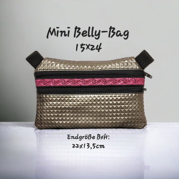 Stickdatei Mini Belly-Bag ITH ab dem 15x24 Rahmen (ohne Motiv)