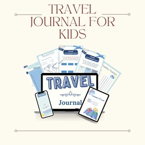 Travel Journal/Travel Journal for Kids/Kids Journal/Printable Journal/Good Notes Travel Journal