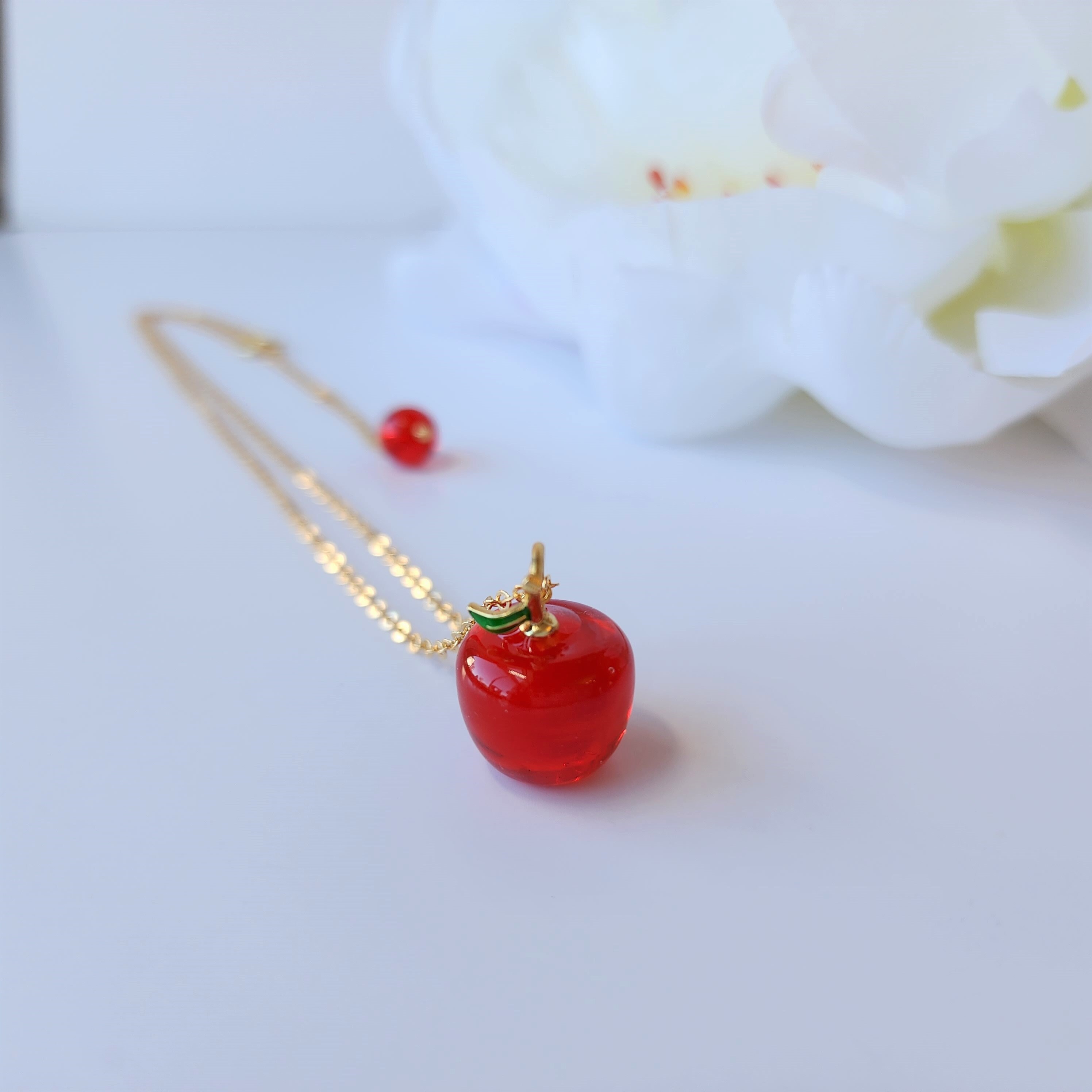Red clearance apple pendant