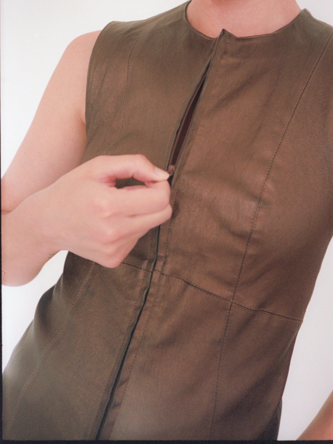 PLEIN SUD Vintage Leather Top - Etsy Israel