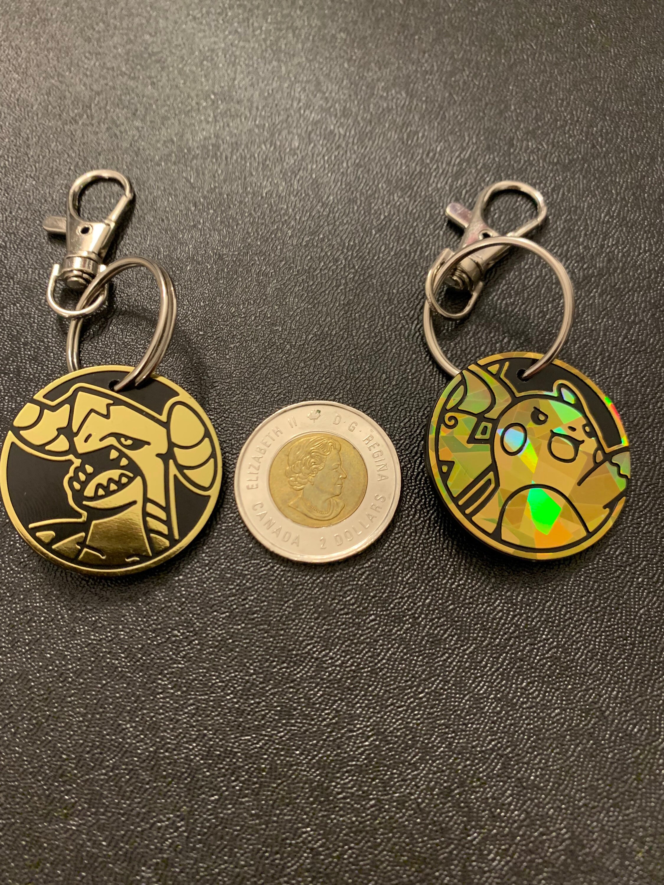 Pokemon Authentic TCG Collectible Coin Keychains - Etsy