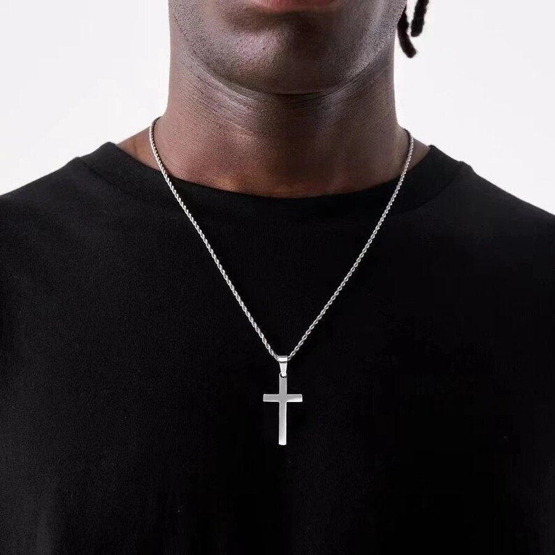 collier-croix-en-argent-pour-homme-pendentif-croix-collier-etsy-france
