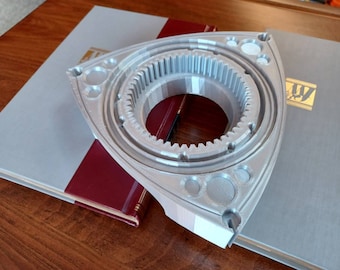 Rotary Engine Rotor in Silver, 3D Wall Art - Life Size! Wankel, Mazda 13B RX7, RX8