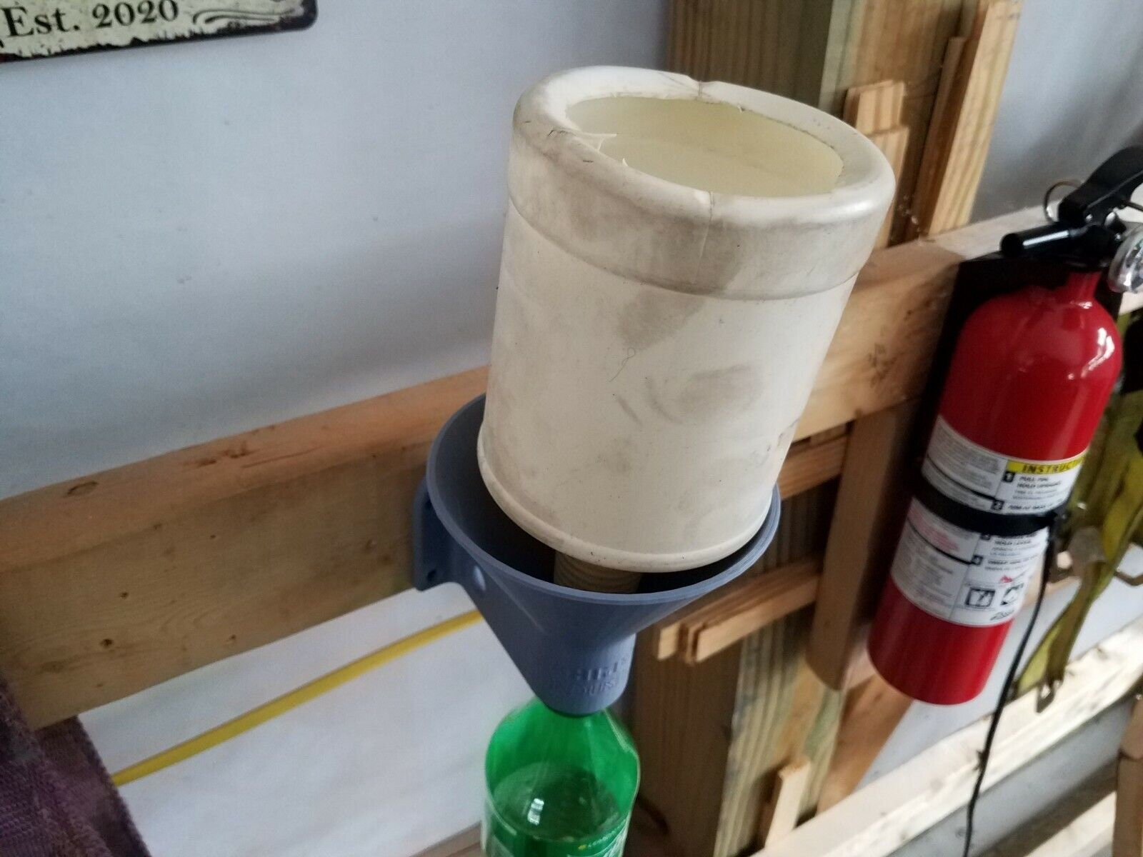 Funnel Holder/drip Drain Rack - Wall Mount for Wall, Workbench, or Race ...