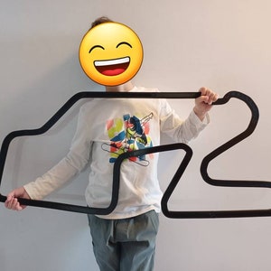 Large 36&quot; Watkins Glen 3D Race Track Map Outline Wall Art, for Garage, Man Cave, or Living Room!