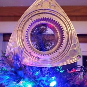 DEFECT Rotary Engine Rotor Tree Topper for Christmas Xmas 3d Silver - Life Size! Wankel, Mazda 13B RX7, RX8