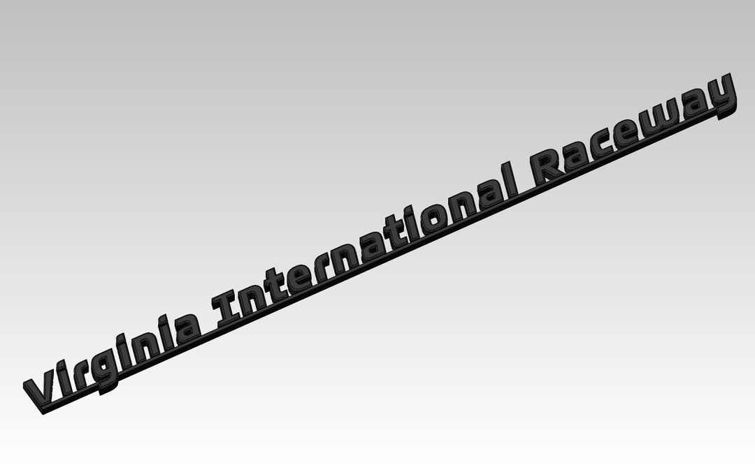 Track Name Label for Virginia International (VIR) - Etsy
