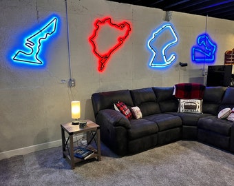 LED Backlight Glow Kit w/ Standoffs for Wall Mounting Large 3D Race Tracks [up to 192"]