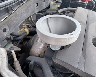 No Spill Locking Oil Funnel for Mazda/Ford - Vented High Flow & Magnetic!