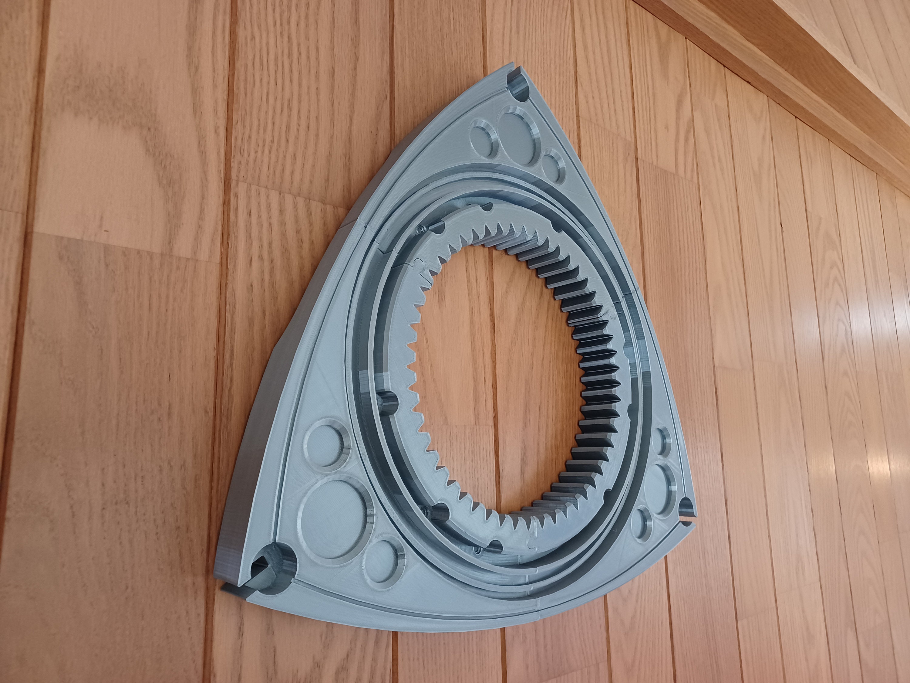 Huge 18 Rotary Engine Rotor 3D Wall Art in Steel Gray 250% Size - Etsy