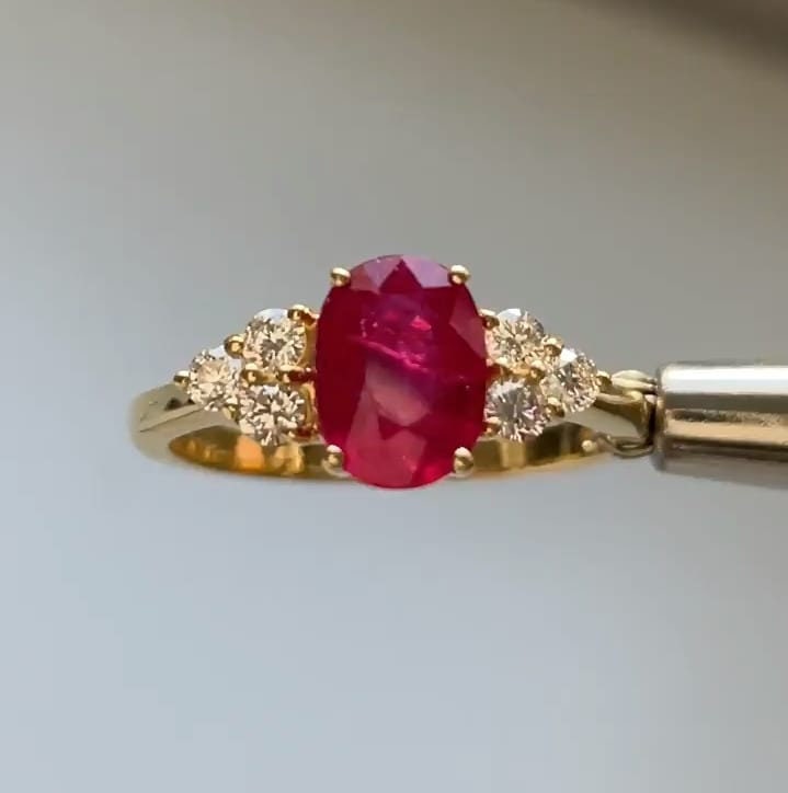 14k Gold Natural Ruby Ring / Genuine Ruby Ring Available in - Etsy