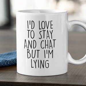 I&#39;m Lying Mug, Funny Coffee Mug, Dad Mug, Mom Mug, Funny Creative mug, Work Mug, Funny Tea Cup | 11oz White Coffee Mug