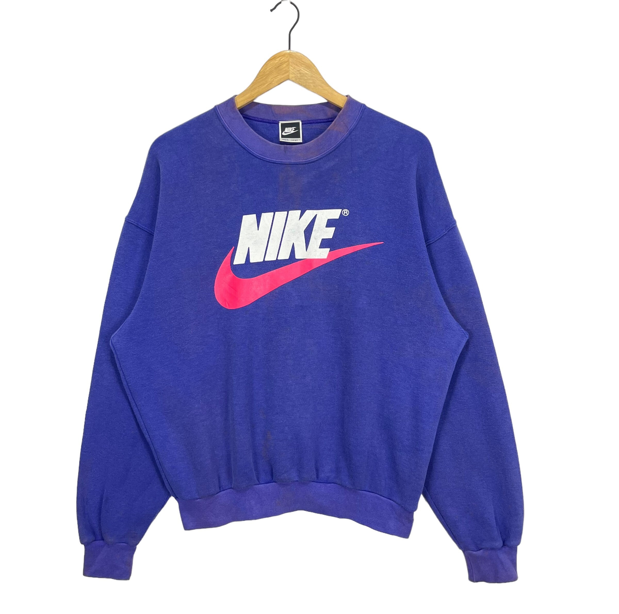 Vintage 90's Nike Big Logo Swoosh Jumper Crewneck Sweatshirt Vintage 90's Nike Big Logo Swoosh Jumper Crewneck Sweatshirt