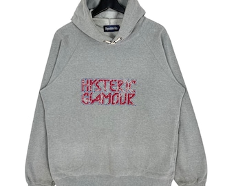 Hysteric Glamour Reflective Logo Pocket Pullover Hoodie Size M
