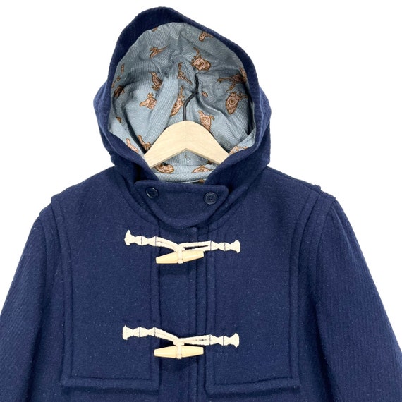 Ne-net by Issey Miyake Women Duffle Coat Navy Blue Size 3 Made in