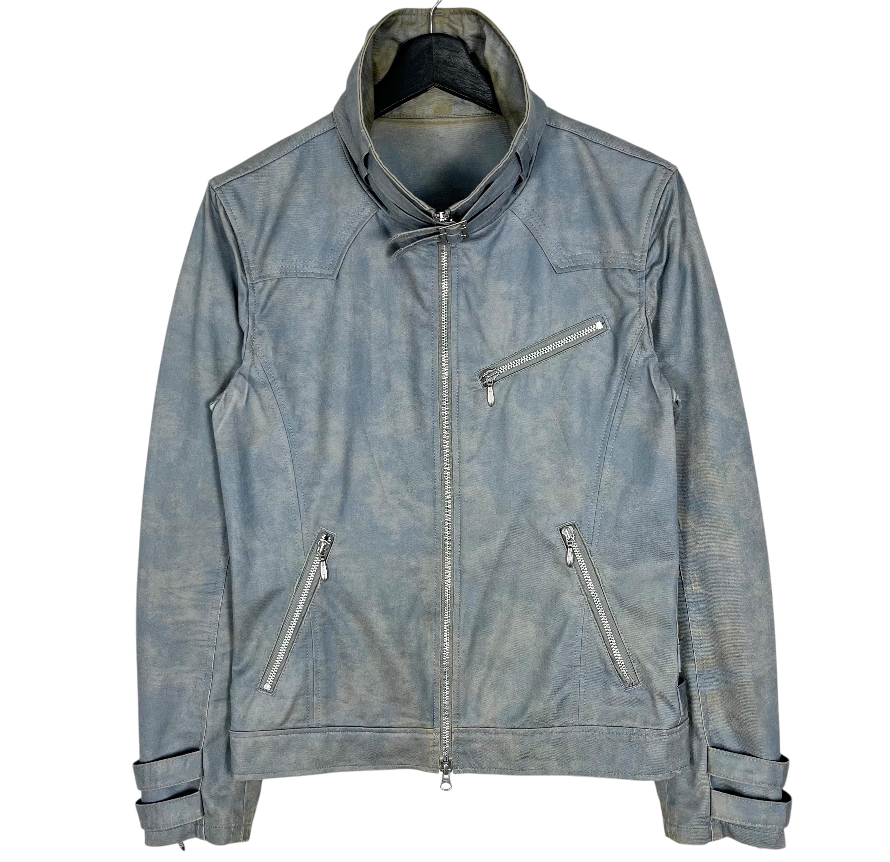 ジャケット・アウター 00 TORNADO MART coated double zip jacket Japanese Brand Tornado Mart Zipper Jacket Blue Color Size L - Etsy
