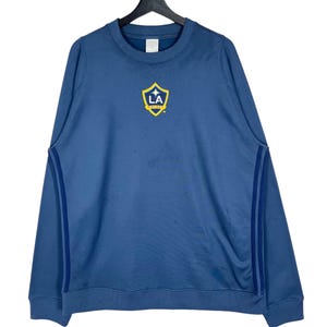LA Galaxy Los Angeles Galaxy Soccer Football Club Long Sleeve Jersey Size L Blue Made in Cambodia MLS American League