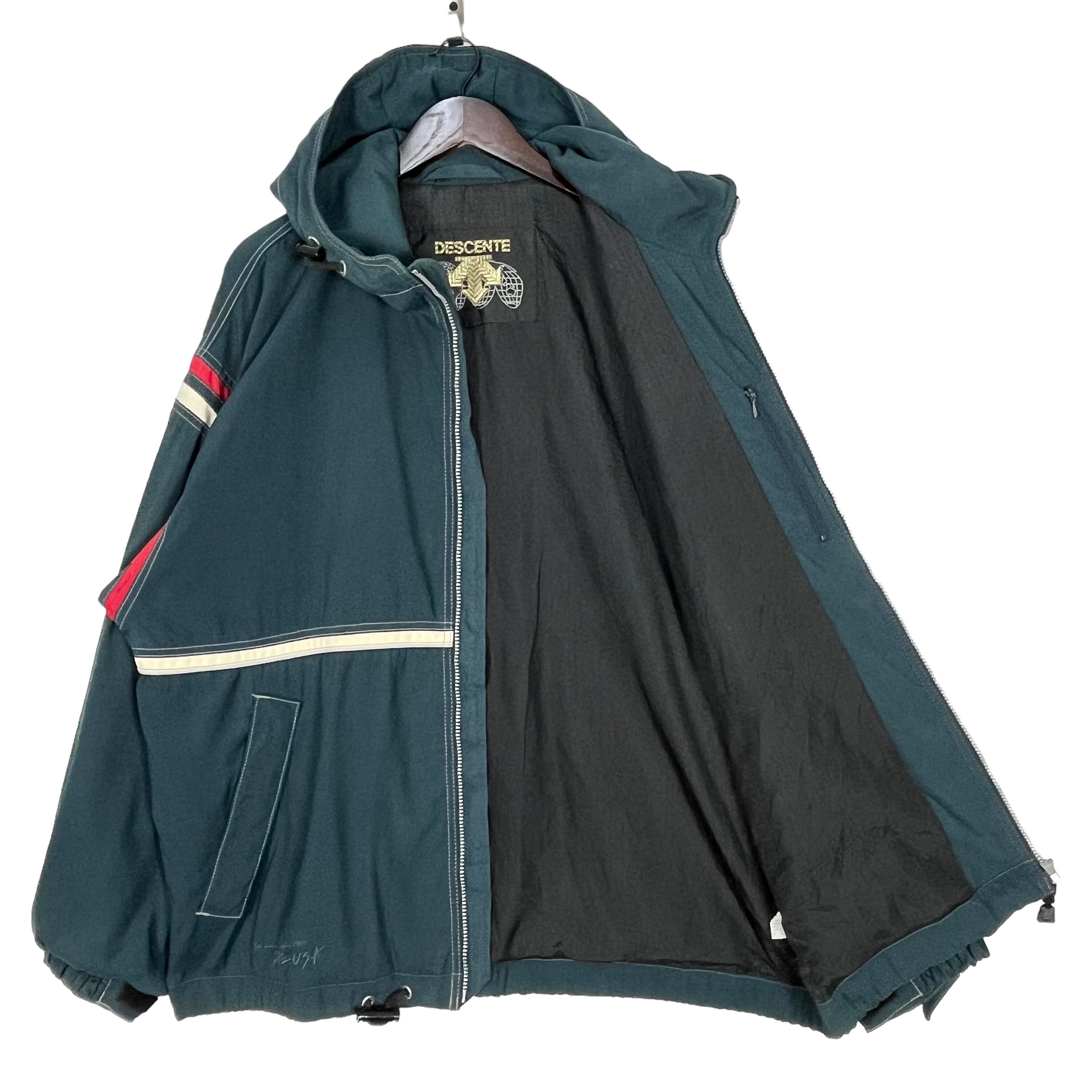 Vintage Descente Mountain Cruise Zipper Hoodie Jacket Outdoor Surf