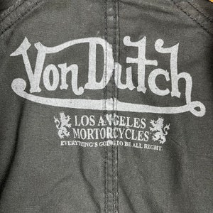 Von Dutch Zip Up Cotton Motorcycle Jacket Black Size Medium image 6