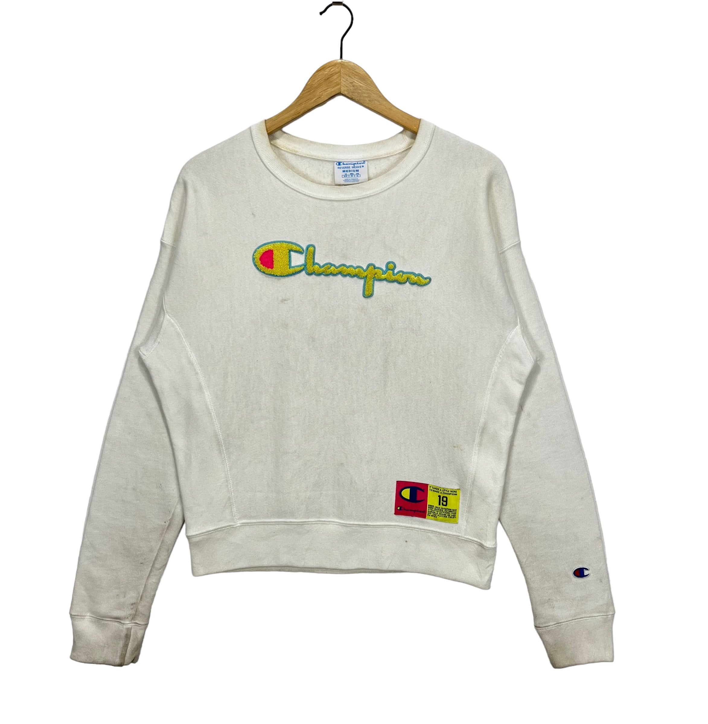 Vintage Champion Reverse Weave Embroidery Logo Jumper Vintage Champion Reverse Weave Embroidery Logo Jumper