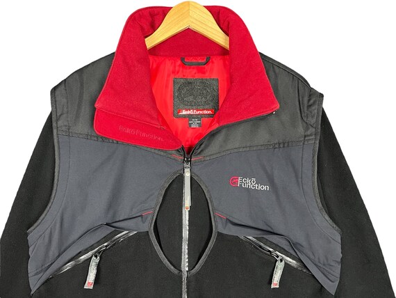 Ecko Function Zip Up Fleece Jacket Black Size Med… - image 3
