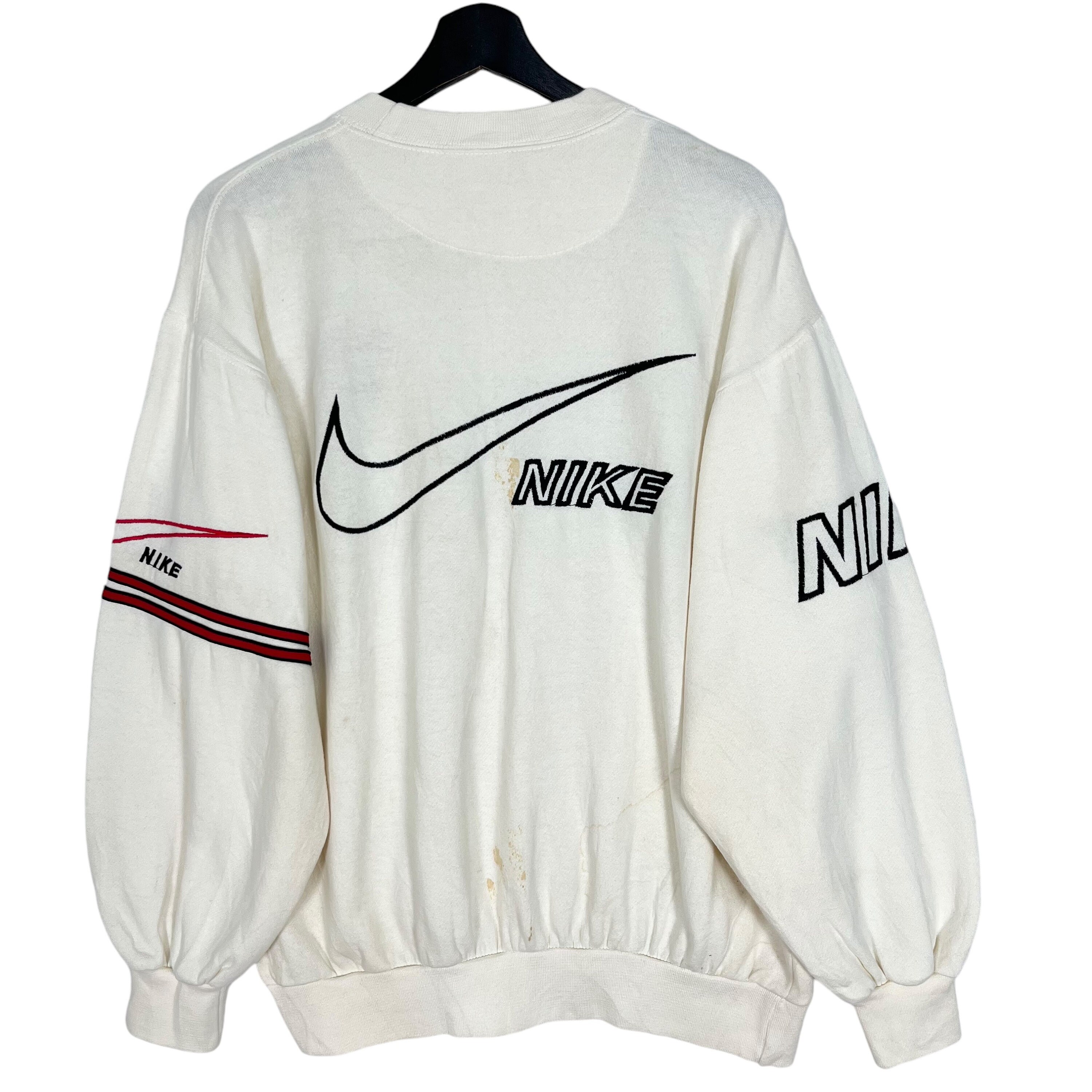 Vintage 90's Nike Just Do It Embroidery Sleeve Logo Sweatshirt