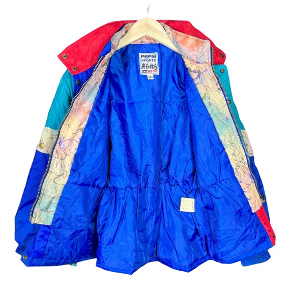 Vintage Pepsi Sport Ski Wear Windbreaker Jacket M… - image 4