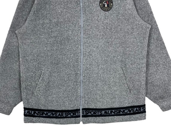 Vintage Munsingwear Grand Slam Fleece Jacket Grey… - image 3