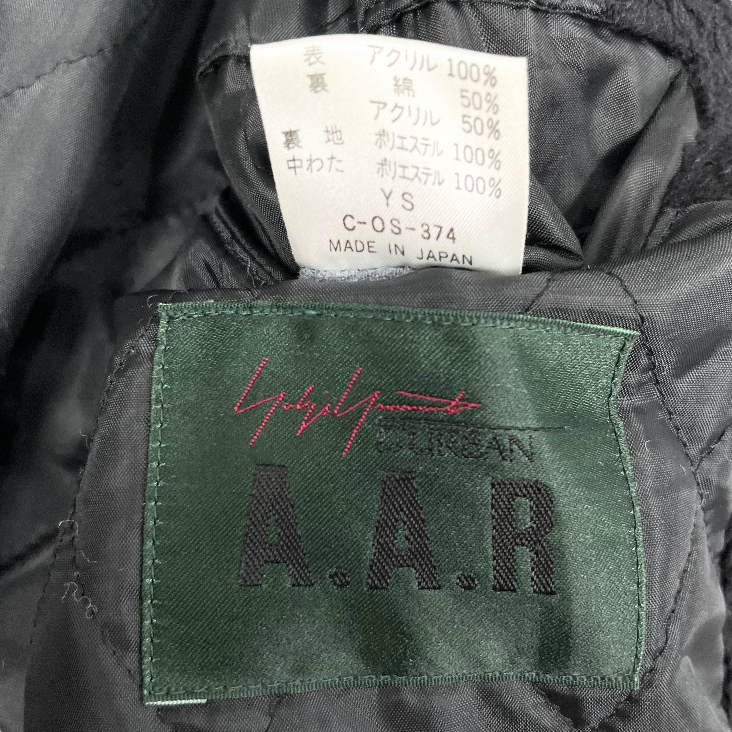 ヨウジヤマモト AAR デザイン Y's For Men ピーコート ブラック サイズ