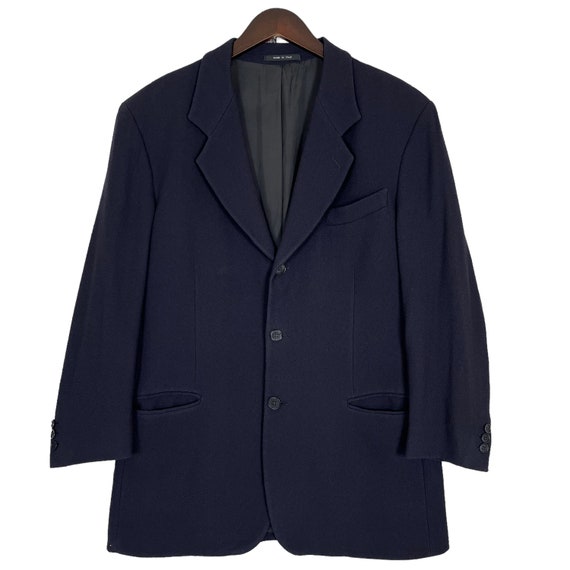 Vintage 90's Emporio Armani Blazer Jacket Italian Designer Luxury