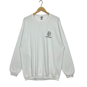 Vintage One Ford Road Pullover Jumper Crewneck Sweatshirt White in Size XL