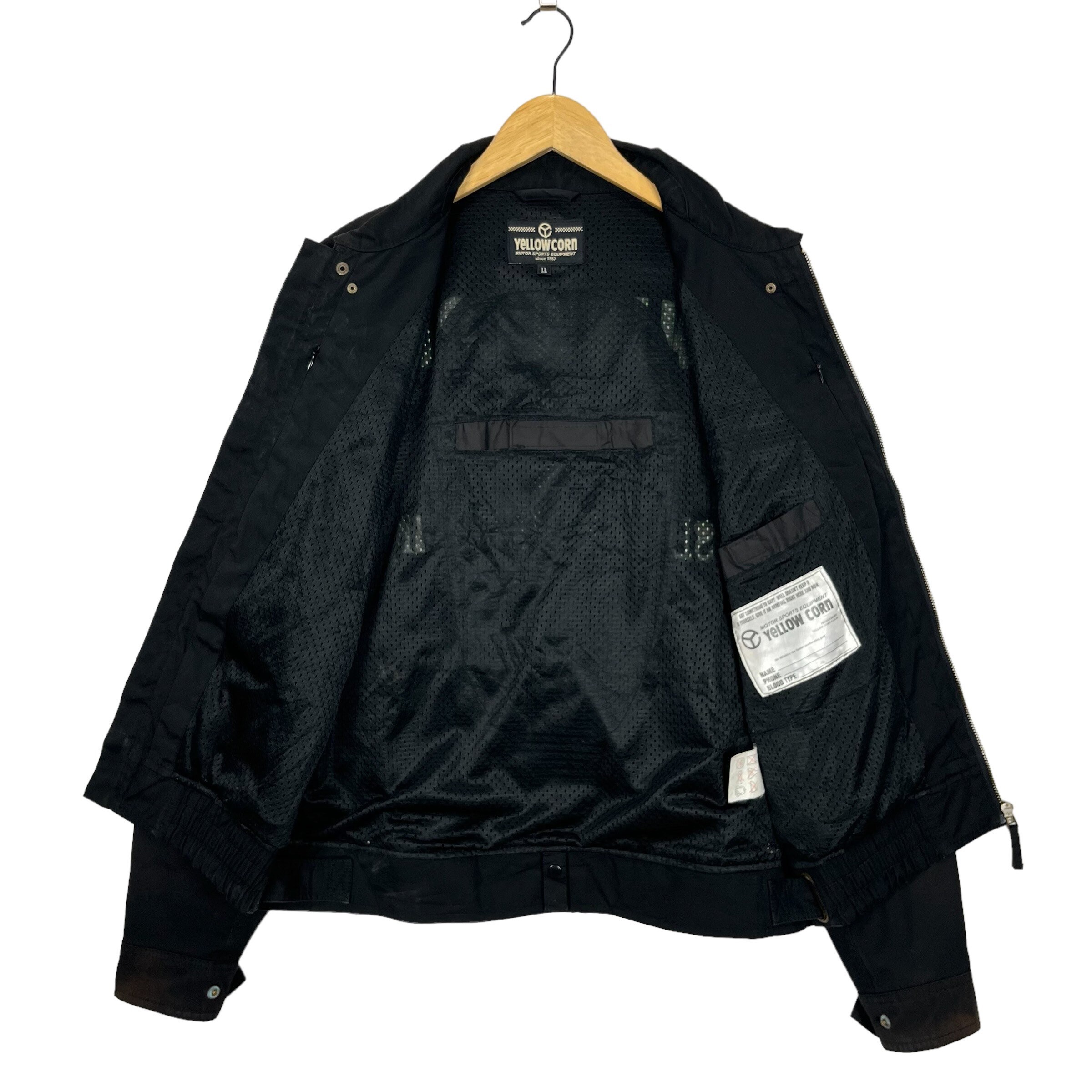 YELLOW CORN ジャケット　XL Vintage 90s Distressed Yellow Corn Motorsports Racing Jacket