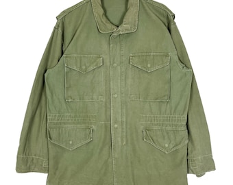 M51 フィールドジャケット　M アメリカUSA軍　放出品　ARMY 50s 緑 Vintage 1950s US Army M-51 Field Jacket OD Green Full-zip
