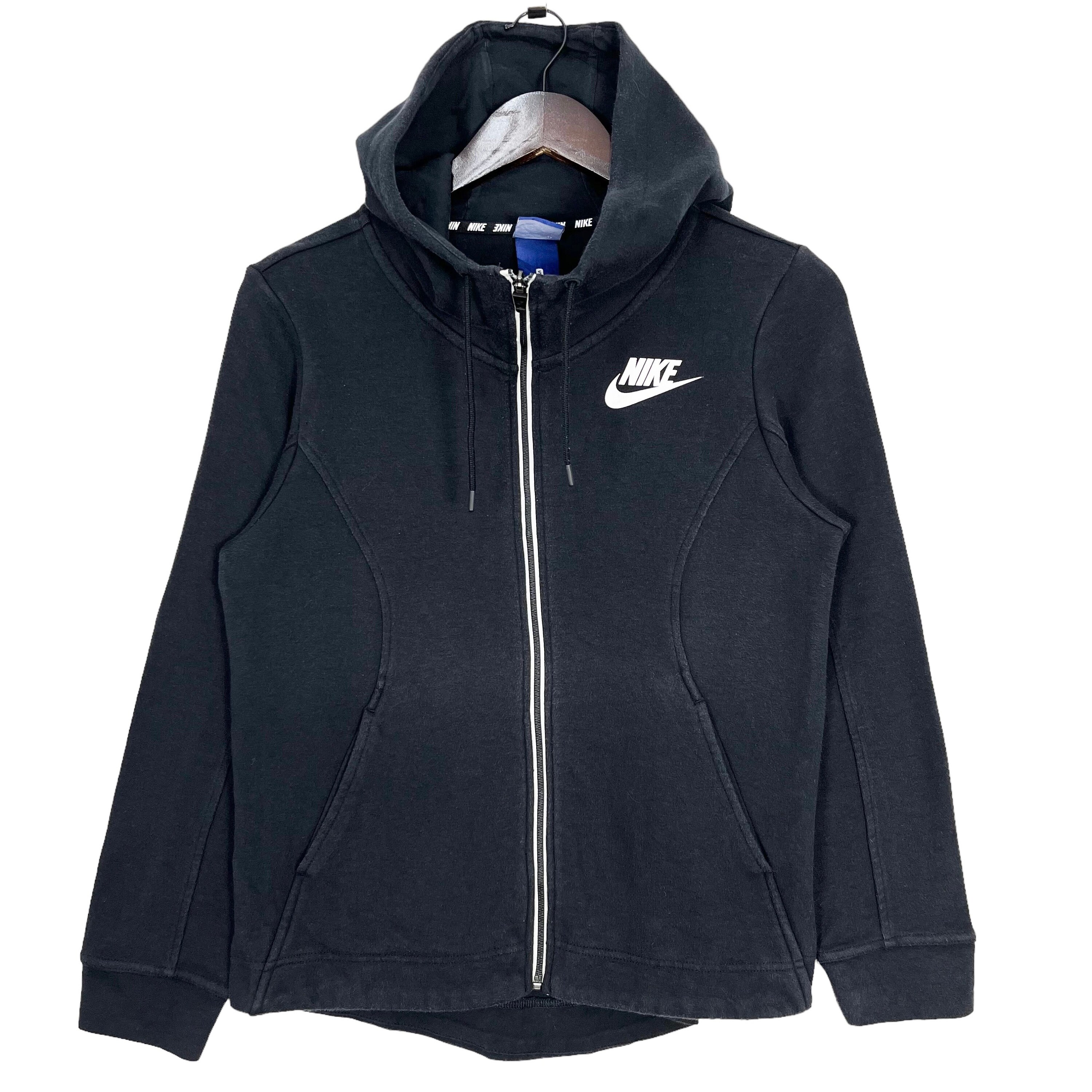 Black nike zip up hoodie womens hotsell