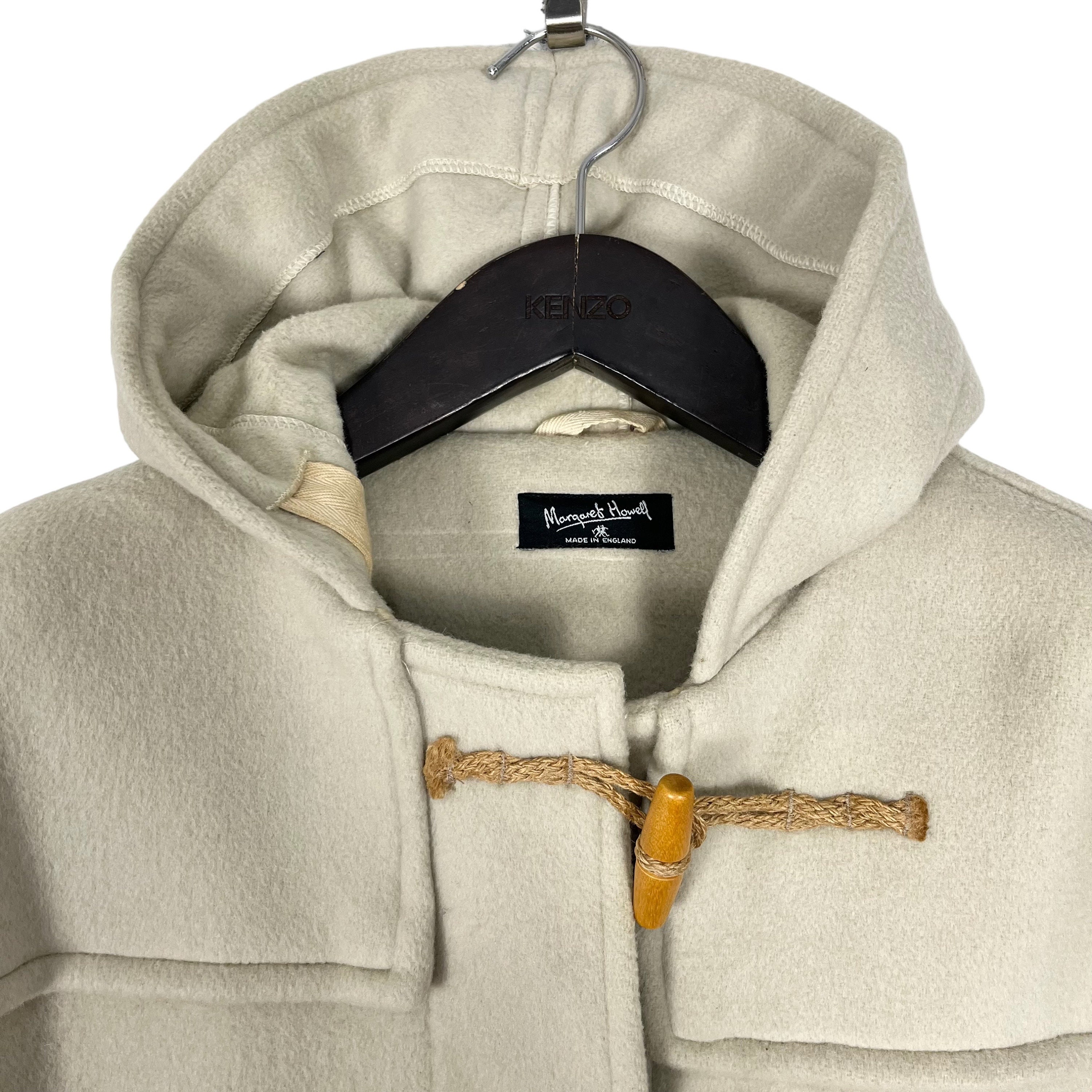 MHL Margaret Howell Wool Duffle Coat English Designer Beige Color
