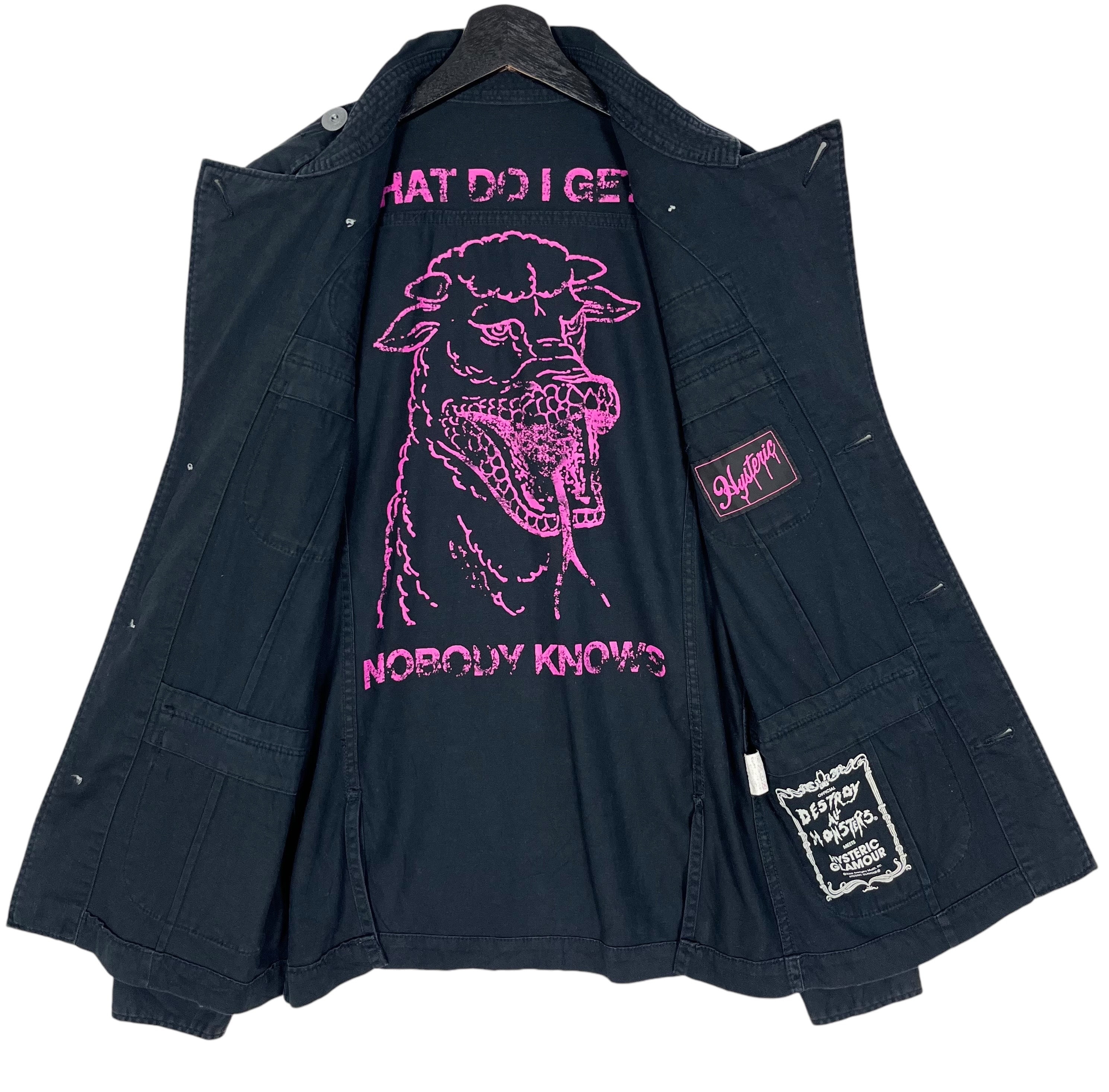 Hysteric Glamour Destroy All Monsters Field Jacket Women Punk