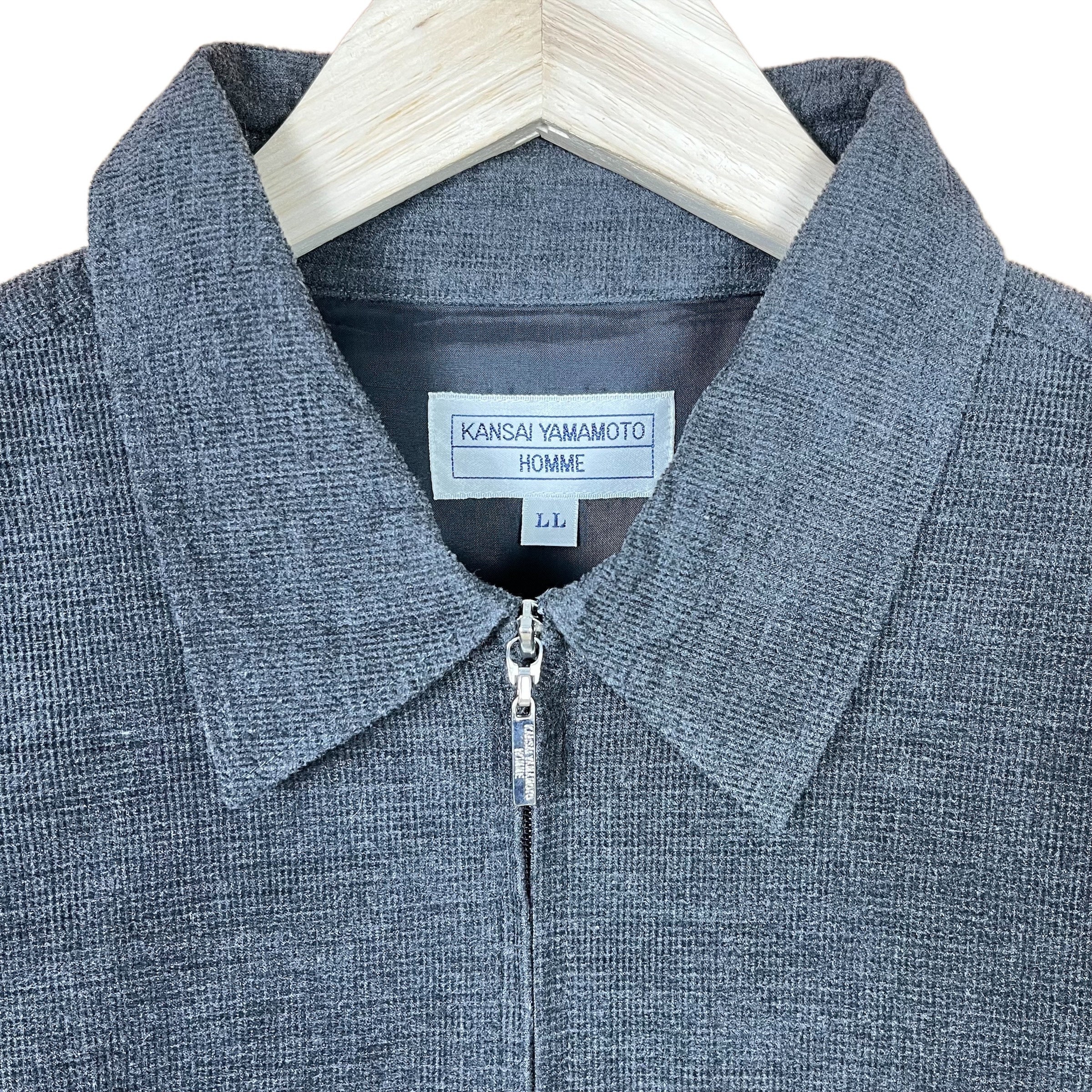 Vintage 90's Kansai Yamamoto Homme Light Zipper Jacket Japanese