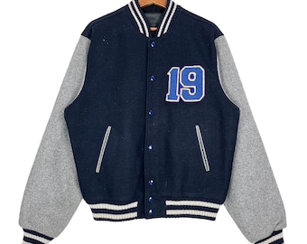 【あっし様】 PLAYER VARSITY JACKET S ネイビー あっし様】 PLAYER VARSITY JACKET S ネイビー - メルカリ